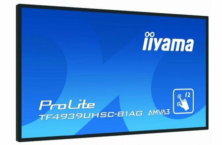 iiyama ProLite TF4939UHSC-B1AG computer monitor 124,5 cm (49&quot;) 3840 x 2160 Pixels 4K Ultra HD LED Touchscreen Multi-gebruiker Zwart