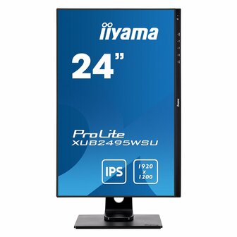 iiyama ProLite XUB2495WSU-B3 computer monitor 61,2 cm (24.1&quot;) 1920 x 1200 Pixels WUXGA LED Zwart