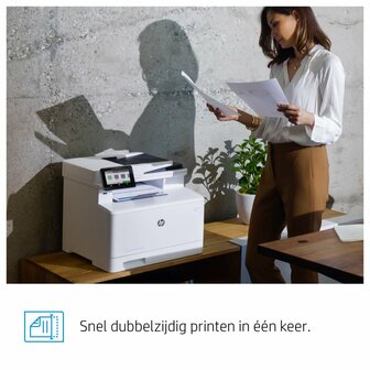 HP Color LaserJet Pro MFP M479fdw, Printen, kopi&euml;ren, scannen, fax, e-mail, Scannen naar e-mail/pdf; Dubbelzijdig printen; ADF voor 50 vel ongekruld