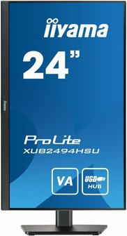 iiyama ProLite XUB2494HSU-B2 computer monitor 60,5 cm (23.8&quot;) 1920 x 1080 Pixels Full HD LED Zwart