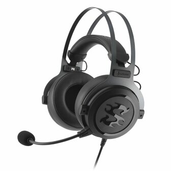 Sharkoon SKILLER SGH3 Headset Bedraad Hoofdband Gamen Zwart, Titanium