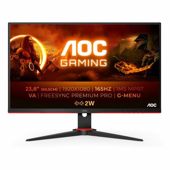 AOC 24G2SAE/BK computer monitor 60,5 cm (23.8&quot;) 1920 x 1080 Pixels Full HD Zwart, Rood