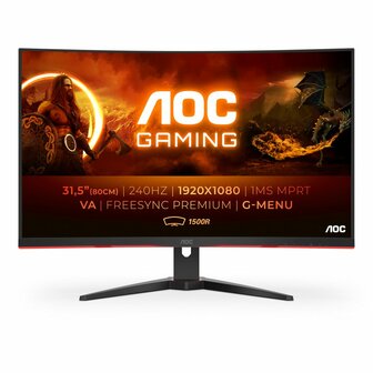 AOC C32G2ZE/BK 32&quot; | 2560 x 1440 VA | 240Hz | Gaming Monitor