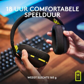 Logitech G G435 Headset Draadloos Hoofdband Gamen Bluetooth Zwart