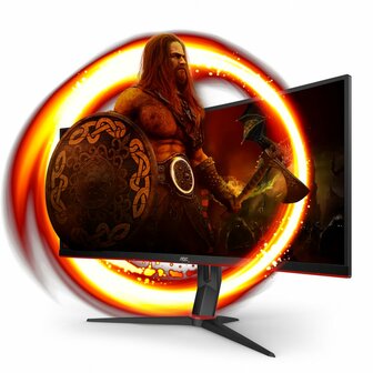 AOC G2 CU34G2X/BK computer monitor 86,4 cm (34&quot;) 3440 x 1440 Pixels Quad HD LED Zwart, Rood