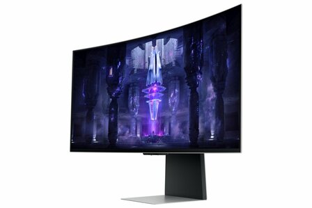 Samsung Odyssey Neo G8 LS34BG850SUXEN computer monitor 86,4 cm (34&quot;) 3440 x 1440 Pixels UltraWide Quad HD OLED Zilver