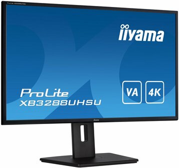 iiyama ProLite XB3288UHSU-B5 computer monitor 80 cm (31.5&quot;) 3840 x 2160 Pixels 4K Ultra HD LCD Zwart