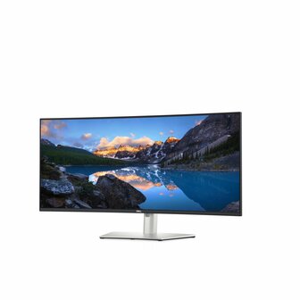 DELL UltraSharp U3824DW LED display 95,2 cm (37.5&quot;) 3840 x 1600 Pixels Wide Quad HD+ LCD Zwart, Zilver