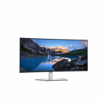 DELL UltraSharp U3824DW LED display 95,2 cm (37.5&quot;) 3840 x 1600 Pixels Wide Quad HD+ LCD Zwart, Zilver