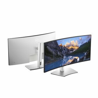 DELL UltraSharp U3824DW LED display 95,2 cm (37.5&quot;) 3840 x 1600 Pixels Wide Quad HD+ LCD Zwart, Zilver