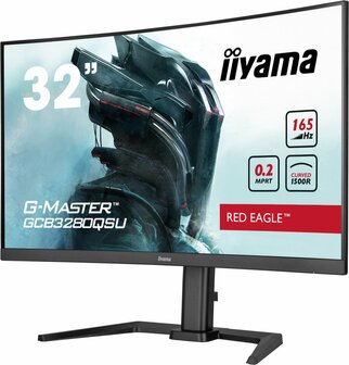 iiyama G-MASTER GCB3280QSU-B1 computer monitor 80 cm (31.5&quot;) 2560 x 1440 Pixels LED Zwart