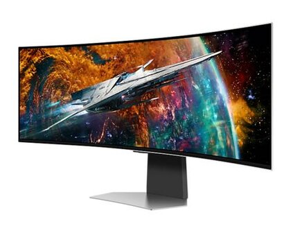 Samsung Odyssey LS49CG954SUXEN LED display 124,5 cm (49&quot;) 5120 x 1440 Pixels 5K Ultra HD OLED Zilver