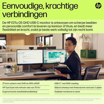 HP E27u G5 QHD USB C-monitor