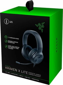 Razer KRAKEN X LITE Headset Hoofdband 3,5mm-connector Zwart