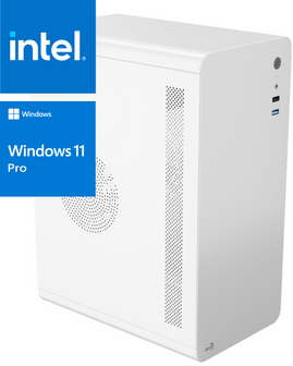 Milo White PC Intel Core i7 12700 12-Core 32GB DDR4 1000GB M.2 SSD DisplayPort Windows 11