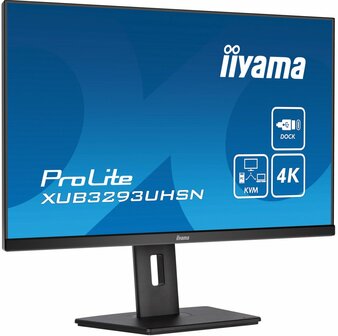 iiyama ProLite XUB3293UHSN-B5 computer monitor 80 cm (31.5&quot;) 3840 x 2160 Pixels 4K Ultra HD LCD Zwart OPEN BOX