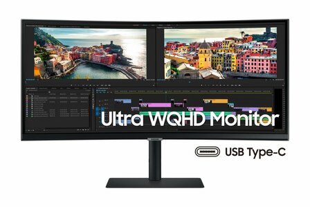 Samsung LS34A650UBUXEN computer monitor 86,4 cm (34&quot;) 3440 x 1440 Pixels UltraWide Quad HD Zwart