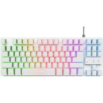 Trust GXT 833W Thado, gaming toetsenbord white