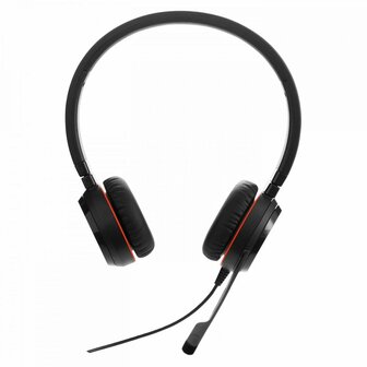 Jabra Evolve 20SE MS Stereo Bedraade USB On-Ear Headset (Zwart) Microsoft Teams Gecertificeerd