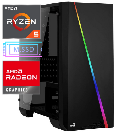 Ondoorzichtig Bliksem Klant IXPC MediaPC AMD Ryzen 5 5500 - 16GB - 500GB M.2 SSD Radeon RX6400 -  CompuStunt, de goedkoopste gamePC!