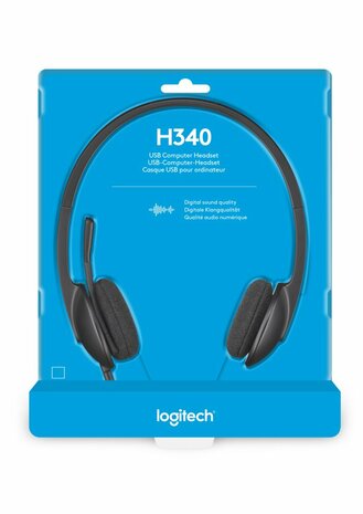 Logitech H340 USB Computer Headset Met digitale audio