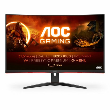 AOC C32G2ZE/BK 32" | 2560 x 1440 VA | 240Hz | Gaming Monitor