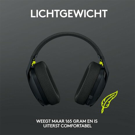 Logitech G G435 Headset Draadloos Hoofdband Gamen Bluetooth Zwart