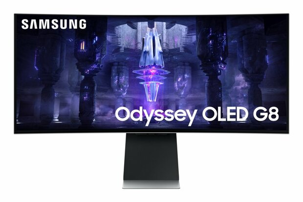 Samsung Odyssey Neo G8 LS34BG850SUXEN computer monitor 86,4 cm (34") 3440 x 1440 Pixels UltraWide Quad HD OLED Zilver