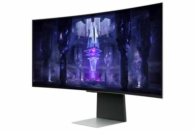 Samsung Odyssey Neo G8 LS34BG850SUXEN computer monitor 86,4 cm (34") 3440 x 1440 Pixels UltraWide Quad HD OLED Zilver