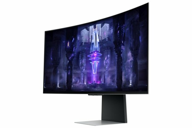 Samsung Odyssey Neo G8 LS34BG850SUXEN computer monitor 86,4 cm (34") 3440 x 1440 Pixels UltraWide Quad HD OLED Zilver