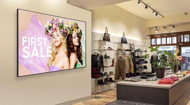 Samsung 75" Edge LED Display QMB Zwart