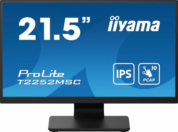 MON iiyama ProLite 21.5" 1920 x 1080 Full HD Touchscreen zwart