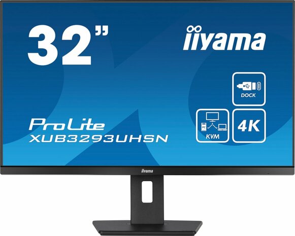 iiyama ProLite XUB3293UHSN-B5 computer monitor 80 cm (31.5") 3840 x 2160 Pixels 4K Ultra HD LCD Zwart