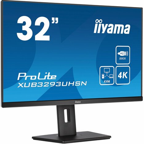 iiyama ProLite XUB3293UHSN-B5 computer monitor 80 cm (31.5") 3840 x 2160 Pixels 4K Ultra HD LCD Zwart