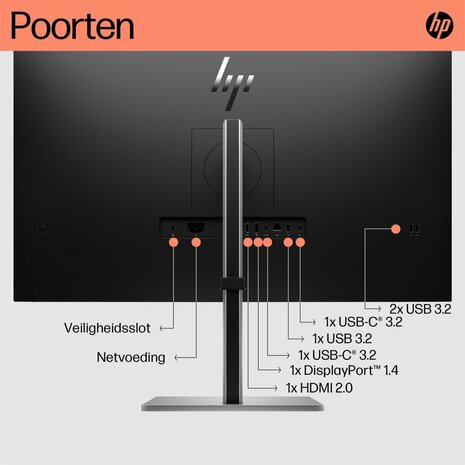 HP E32k G5 4K USB C-monitor