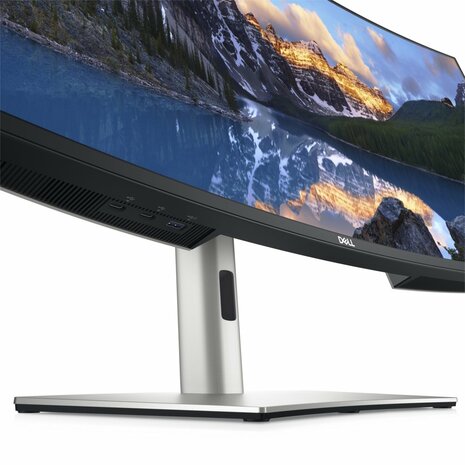 DELL UltraSharp U3824DW LED display 95,2 cm (37.5") 3840 x 1600 Pixels Wide Quad HD+ LCD Zwart, Zilver