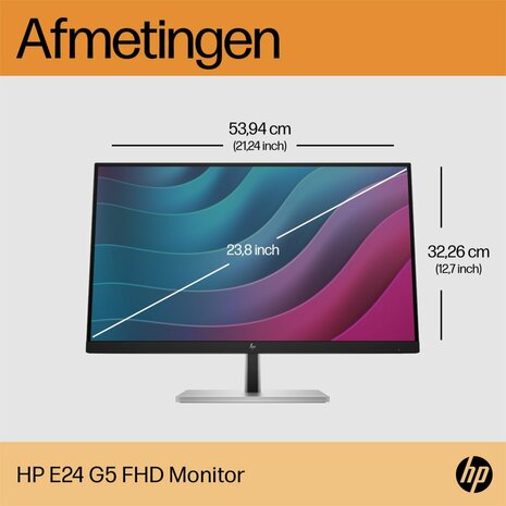 MON HP E24 G5 23.8 Inch 1920x1080 (Full HD) IPS 75HZ DP HDMI