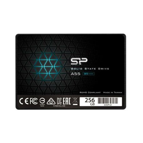 Silicon Power SP256GBSS3A55S25RR Power Ace A55RR SSD, 256GB, SATA3, 3D NAND, 550 MB/s