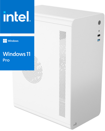 Milo White PC Intel Core i5 12400 6-Core 32GB DDR4 1000GB M.2 SSD DisplayPort Windows 11